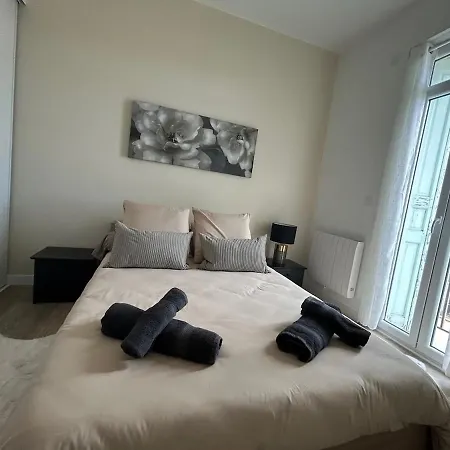 公寓 Elegance Castillet - Plein Centre Proche Gare Bus Et Transports - Ideal Couple Ou Pro - Moderne Et Confort - Speciale *